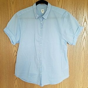 Roll cuff button down shirt
